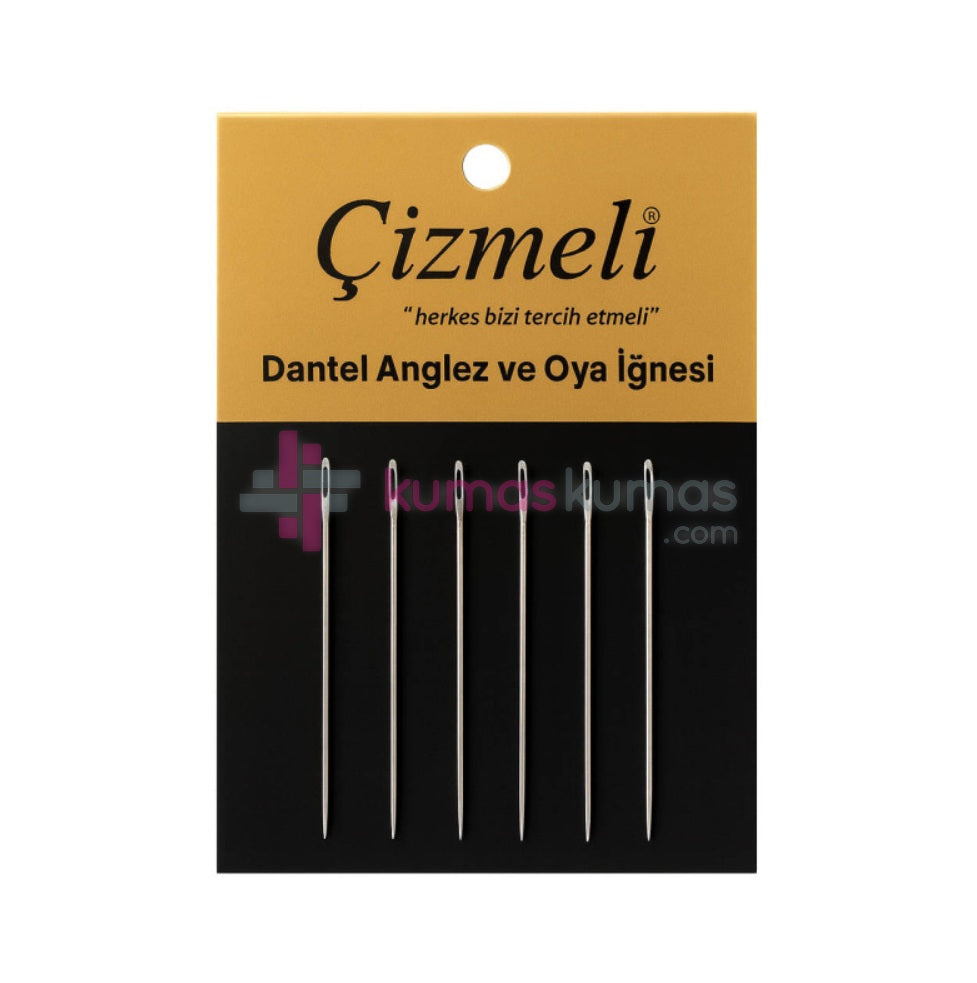 Çizmeli Dantel Anglez ve Oya İğnesi 6 Adet