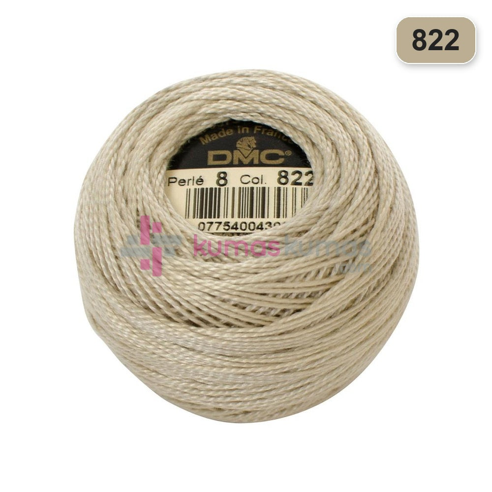 DMC No:8 Koton Perle 822