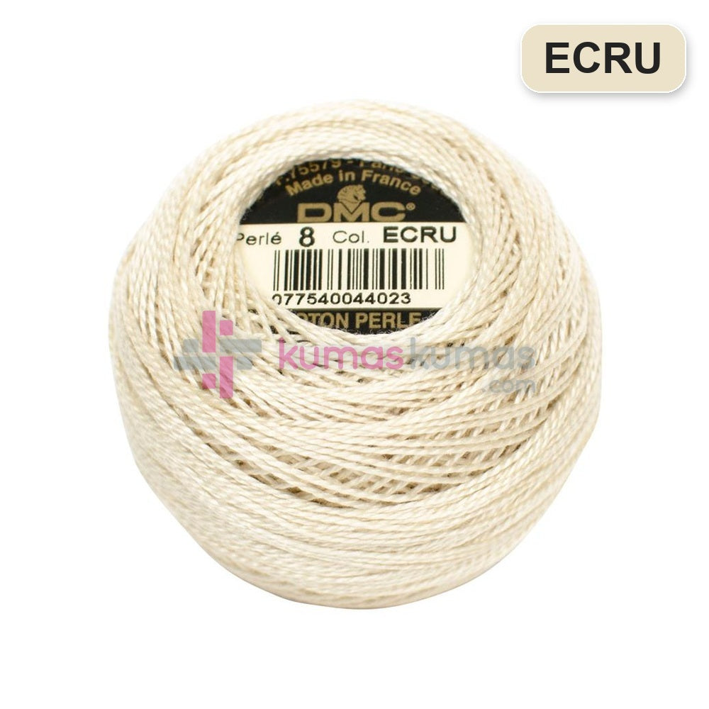 DMC No:8 Koton Perle ECRU