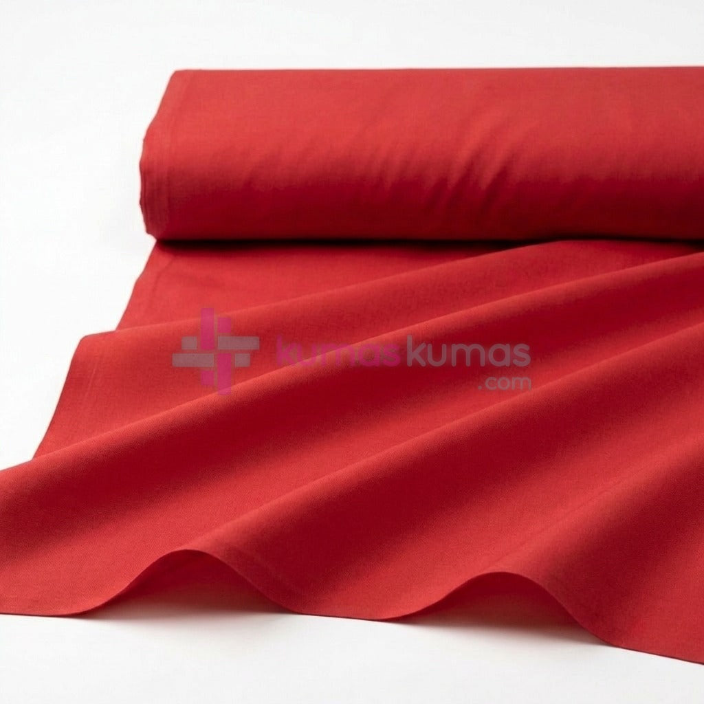 Duz Poplin 956 Kirmizi