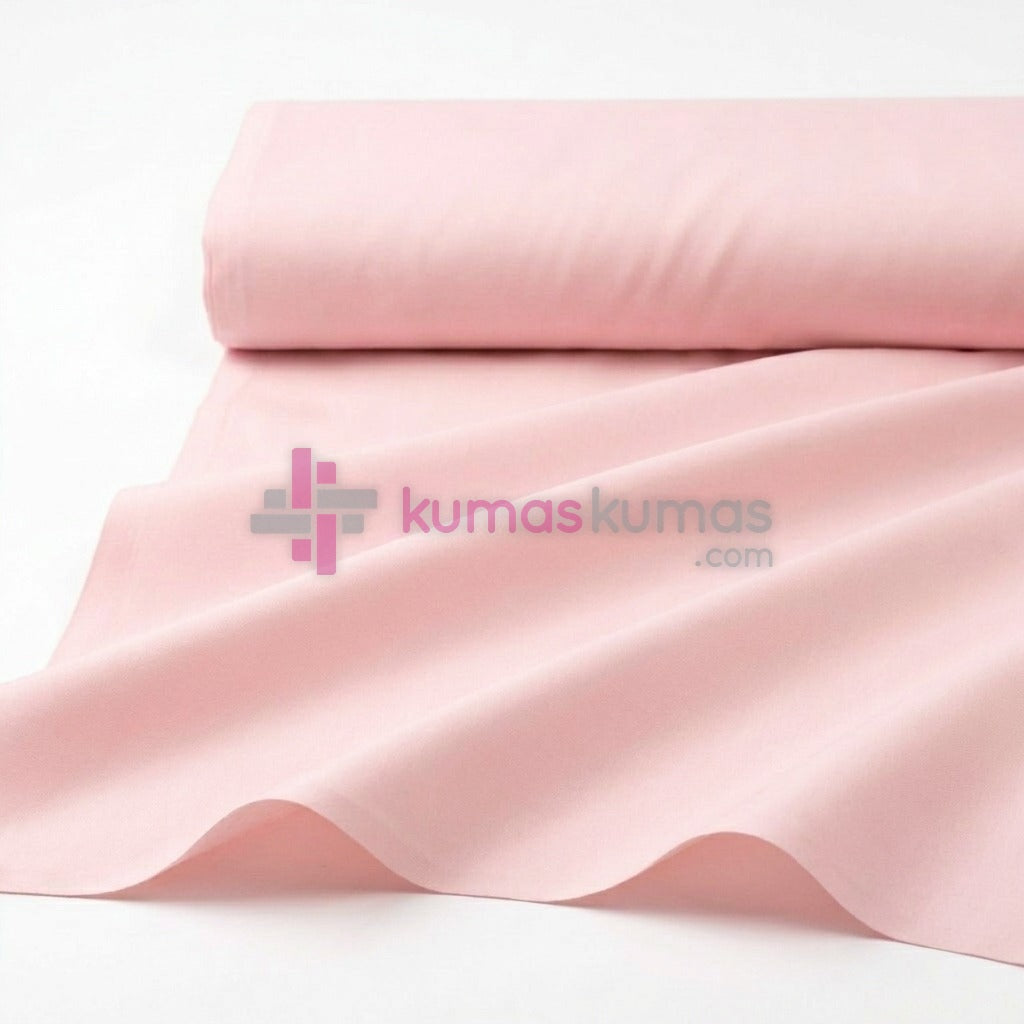 Duz Poplin 499 Acik Pembe