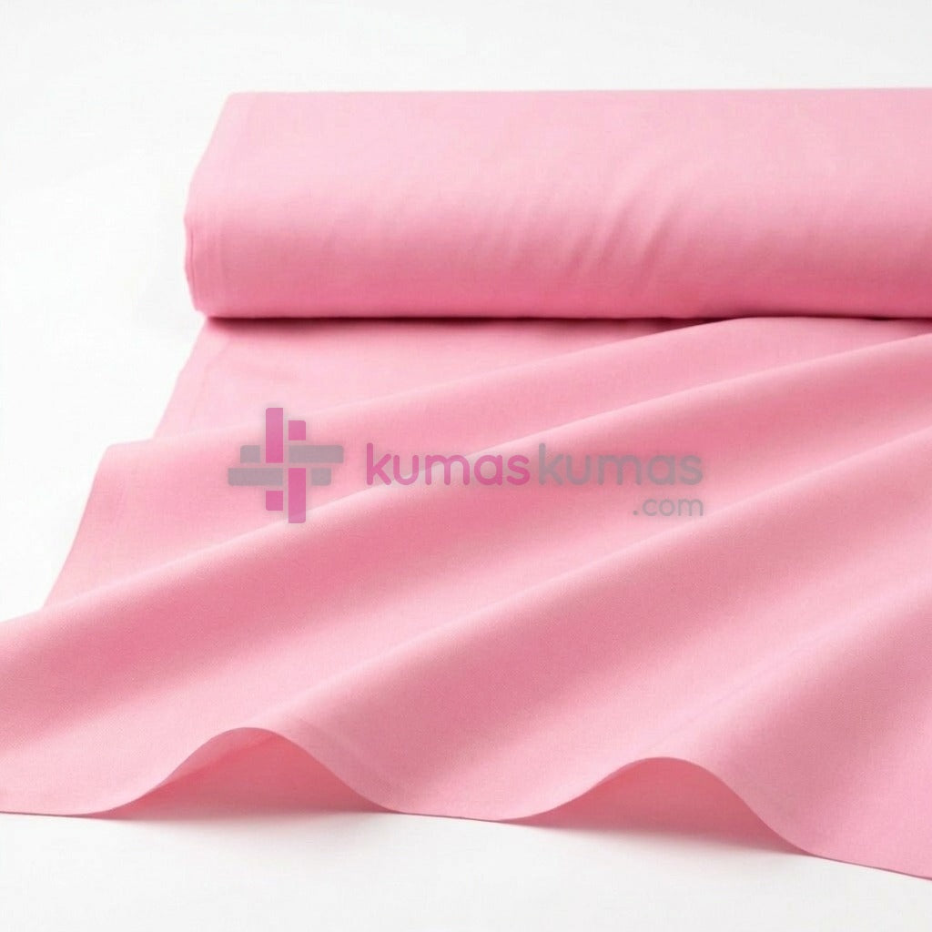 Duz Poplin 437 Seker Pembe