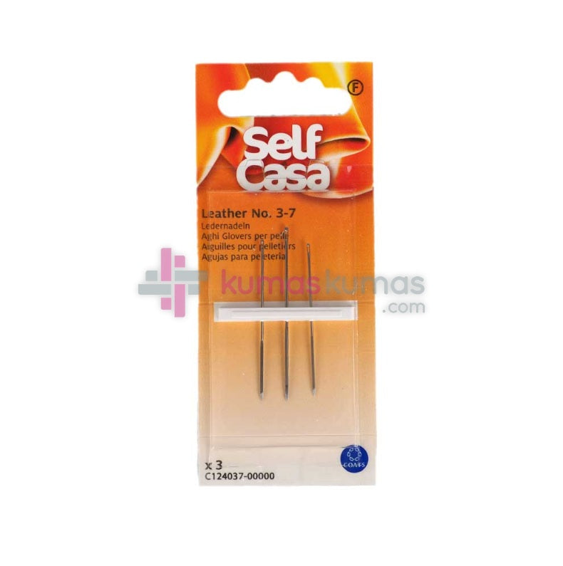 Self Casa Leather Deri Dikiş İğnesi No.3-7 (3 Adet)