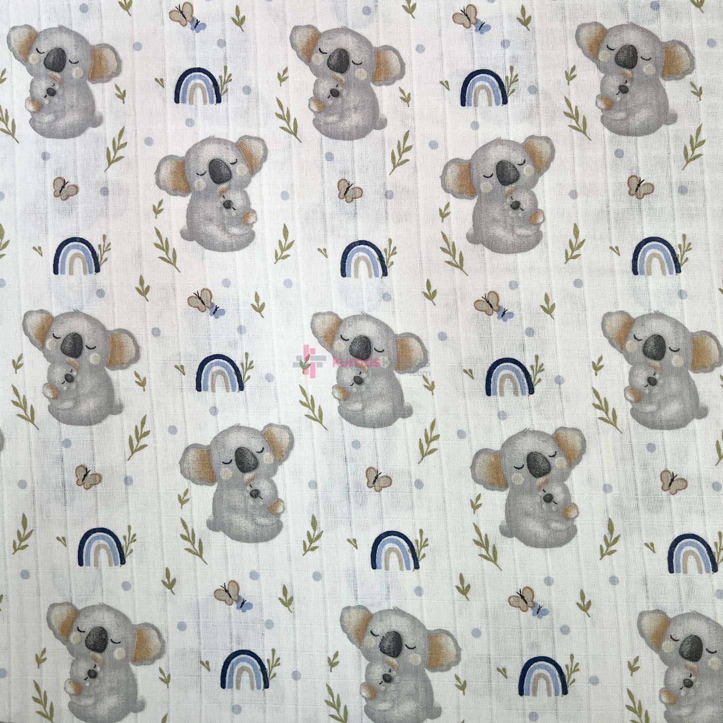 Koala Desenli Müslin Kumaş — Müslin kumaşı