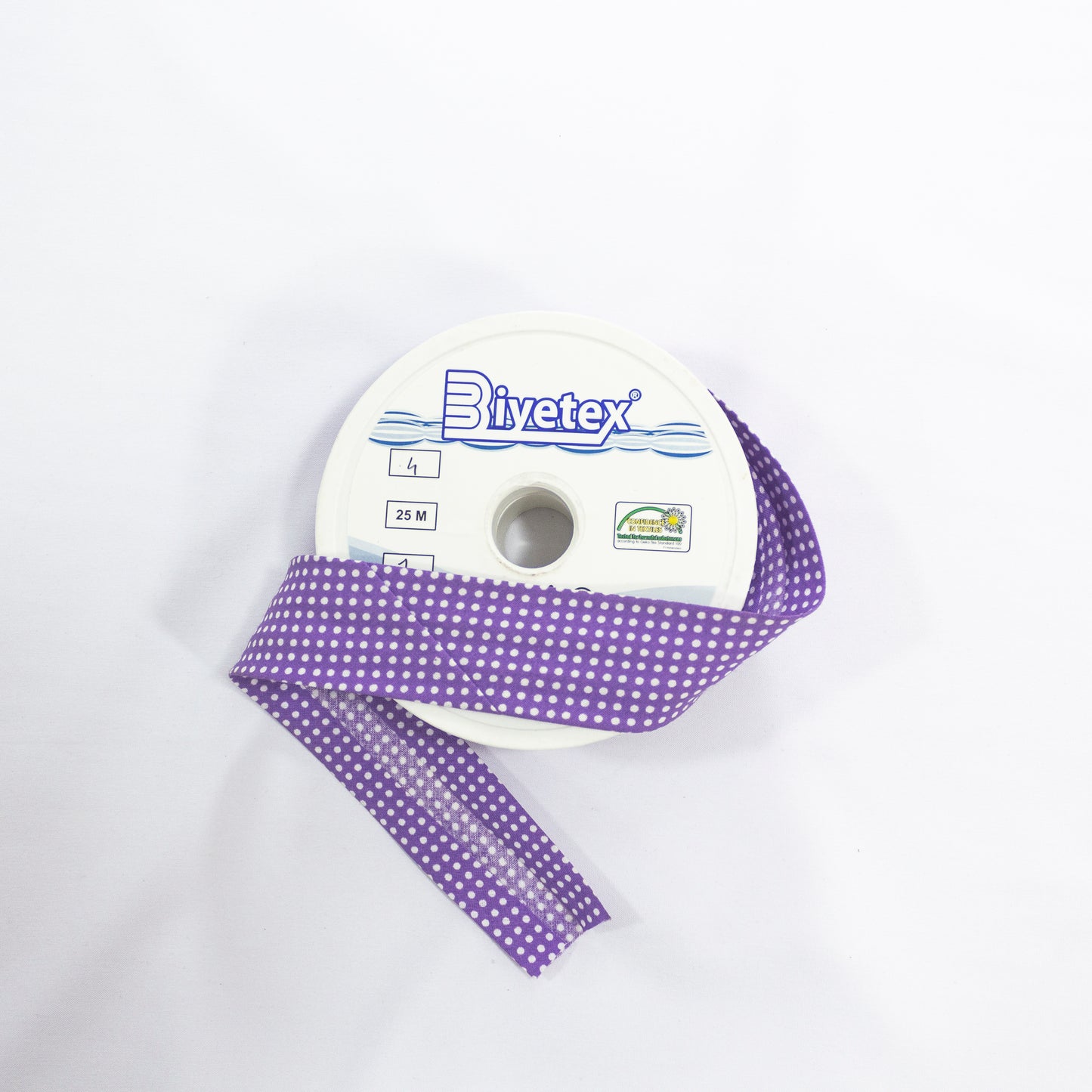 Biyetex puantiyeli pamuk biye, 4cm en — etek kenarı için