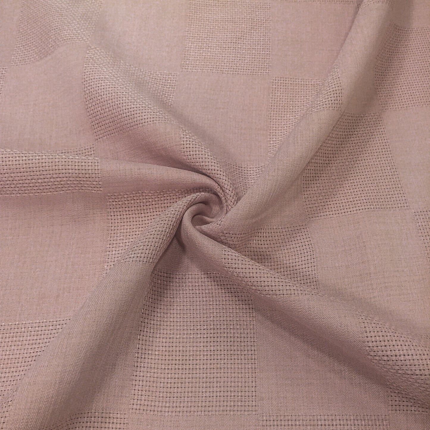 Etuval Linen Jakar Desenli Etamin Kumaş — yakın çekim