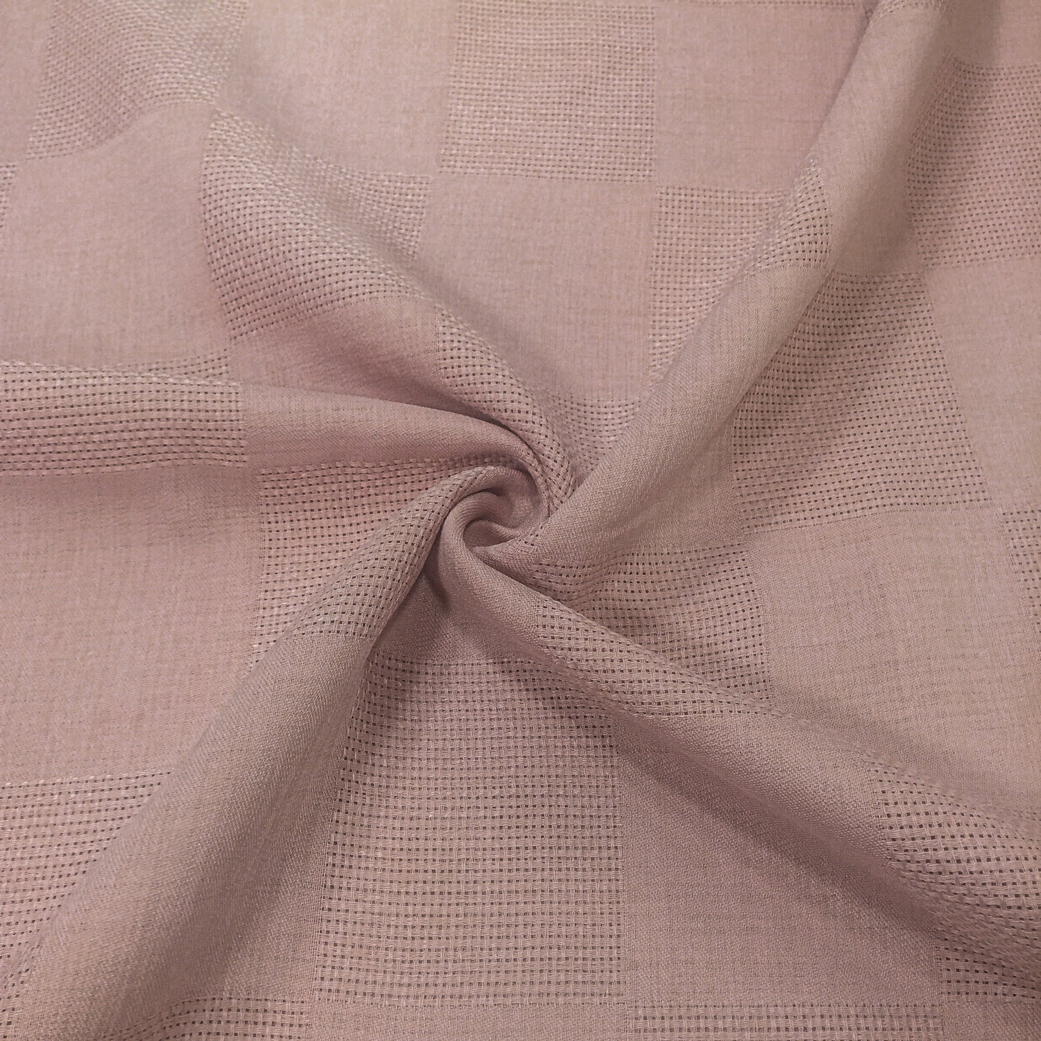 Etuval Linen Jakar Desenli Etamin Kumaş — yakın çekim