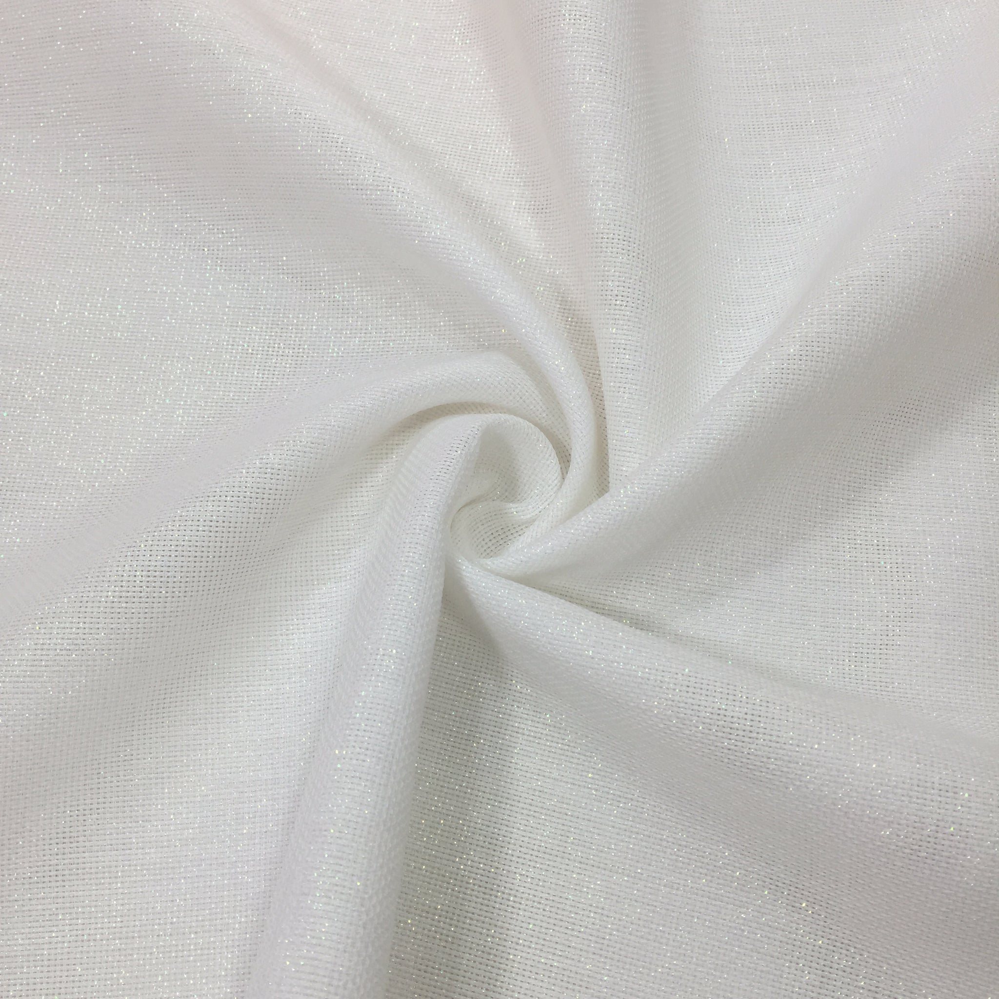 Etuval Linen Simli Etamin Kumas Kırık Beyaz
