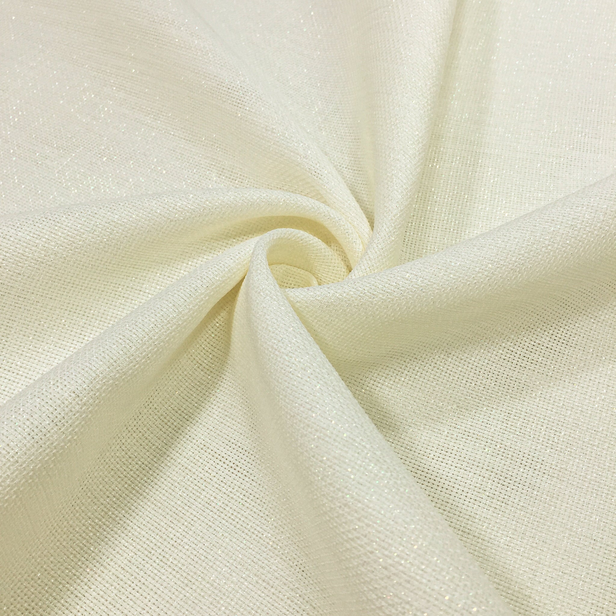 Etuval Linen İşlemelik Simli Etamin Kumaş — doku detayı