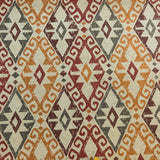 Kilim Desenli Duck Keten Kumaş — yakın çekim