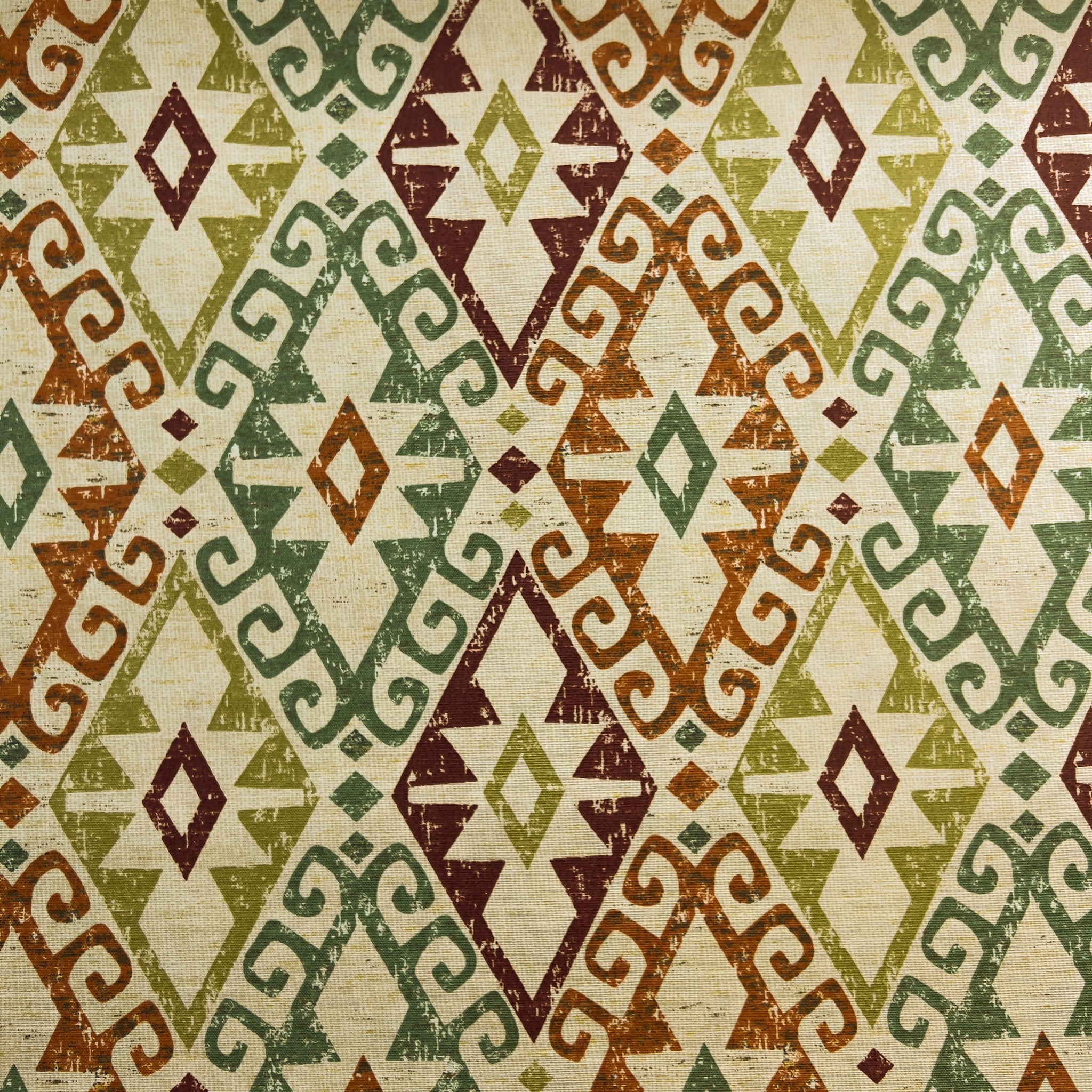 Kilim desenli duck keten kumaş — etnik dekorasyon için